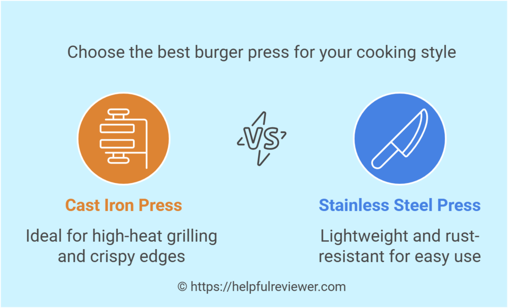 Choose the best burger press for your cooking style