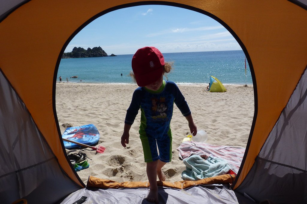 Beach tent baby