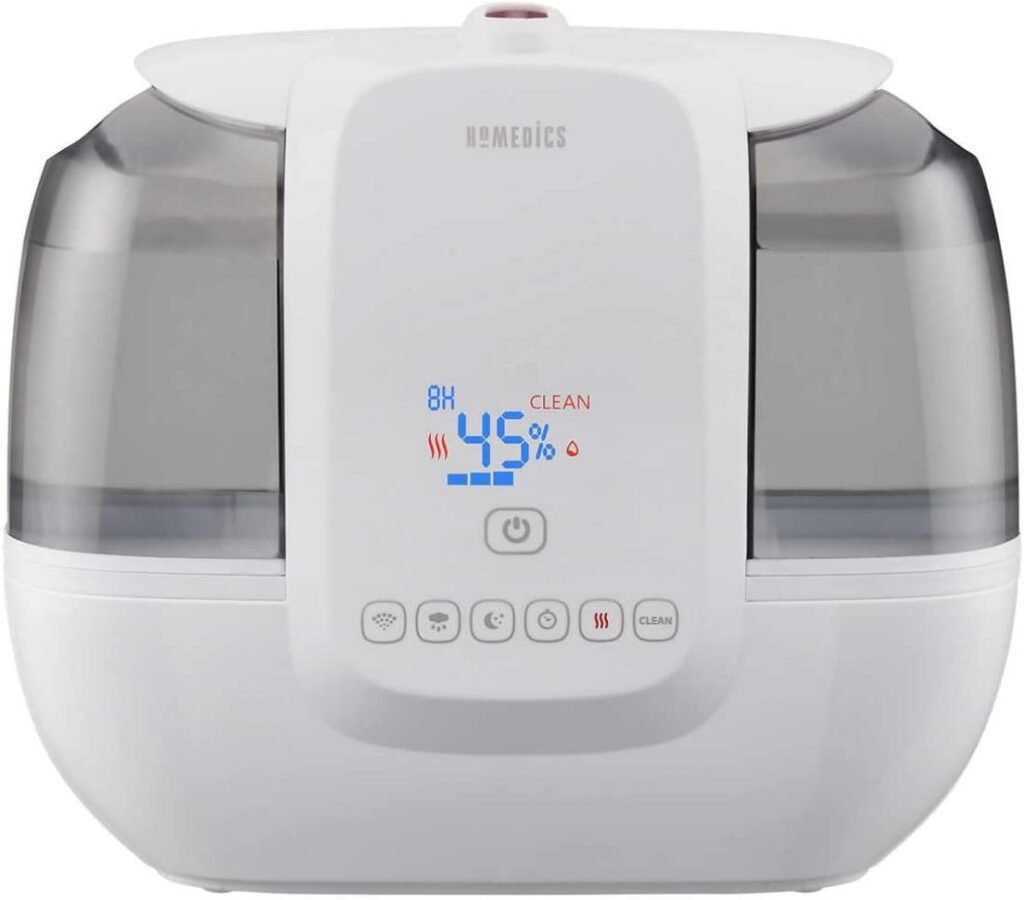 HoMedics TotalComfort Ultrasonic Humidifier with UVC technology