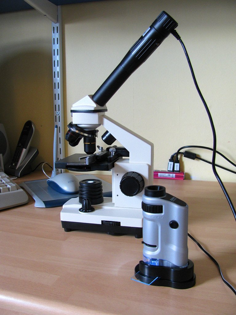 Pocket Microscope vs old Microscope