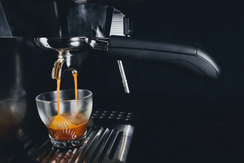 A beautiful tasty coffee must have a beautiful coffeemaker